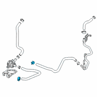 OEM 2019 Honda Accord Clip, Water Hose (24MM) Diagram - 91405-R9S-A01