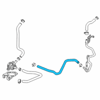 OEM Honda Accord Hose, Radiator Inlet Diagram - 1J406-6C2-A00