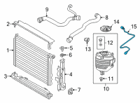 OEM 2021 BMW 330e PIPE, EXPANSION TANK-CYLINDE Diagram - 17-12-8-654-824