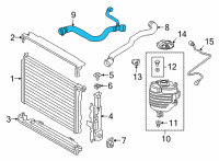 OEM BMW 430i HOSE RADIATOR-WATER PUMP Diagram - 17-12-8-654-823