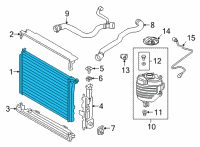 OEM 2021 BMW 330i xDrive RADIATOR Diagram - 17-11-8-666-748