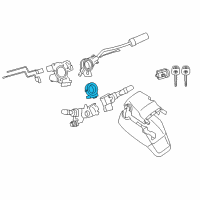 OEM 2008 Toyota Sequoia Steering Sensor Assembly Diagram - 89245-06040