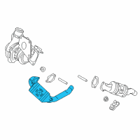 OEM 2017 Lincoln Continental Catalytic Converter Diagram - F2GZ-5E213-F