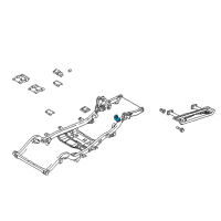 OEM 2000 Jeep Wrangler Bracket-Engine Support Diagram - 52058865