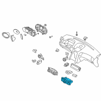 OEM 2010 Hyundai Genesis Coupe Heater Control Assembly Diagram - 97250-2M510-S4