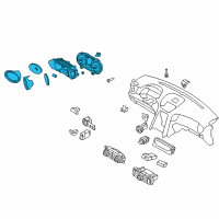 OEM 2012 Hyundai Genesis Coupe Cluster Assembly-Instrument(Mph) Diagram - 94001-2M310