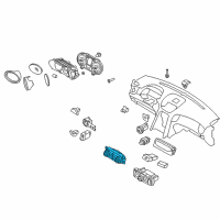 OEM 2010 Hyundai Genesis Coupe Heater Control Assembly Diagram - 97250-2M000-S4