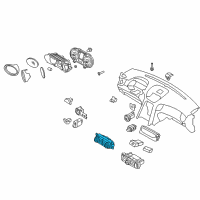 OEM Hyundai Genesis Coupe Heater Control Assembly Diagram - 97250-2M000-9P