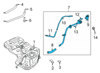 OEM 2022 Kia Sorento Filler Neck & Hose A Diagram - 31030P4500