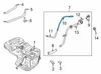 OEM Kia Sorento Tube Diagram - 31046R5500