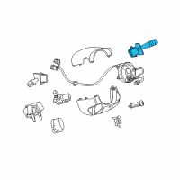 OEM Saturn Switch Asm-Windshield Wiper & Windshield Washer Diagram - 15817764