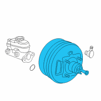 OEM 2007 Ford Explorer Sport Trac Booster Assembly Diagram - 6L2Z-2002-B