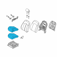 OEM 2019 Hyundai Sonata Cushion Assembly-FR Seat, Passenger Diagram - 88203-E6KK1-S9G