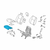 OEM 2006 Toyota Tundra Seat Cushion Pad Diagram - 71512-0C020