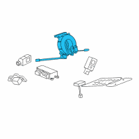 OEM 2017 Cadillac CTS Clock Spring Diagram - 23417598