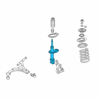 OEM 2007 Hyundai Entourage Front Left-Hand Shock Absorber Assembly Diagram - 54651-4D101