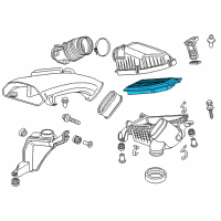 OEM 2011 Honda Odyssey Element Assembly, Air Cleaner Diagram - 17220-RV0-A00