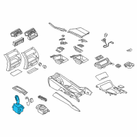 OEM 2013 BMW ActiveHybrid 5 Gear Selector Switch Diagram - 61-31-9-251-190