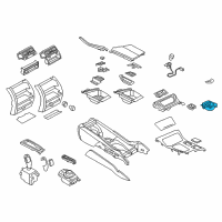 OEM BMW ActiveHybrid 5 Cup Holder, Centre Console, Middle Diagram - 51-16-9-171-560