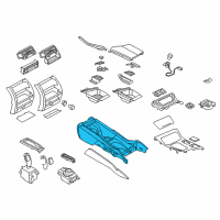 OEM BMW 528i Centre Console Diagram - 51-16-9-288-907