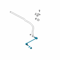 OEM Hyundai Santa Fe Link Assembly-Front Stabilizer, LH Diagram - 54830-26100-AS