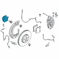 OEM 2021 BMW X5 WHEEL HUB WITH BEARING Diagram - 31-20-6-893-686