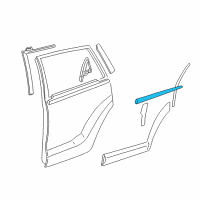 OEM 2008 Pontiac Vibe Center Molding Diagram - 88974175