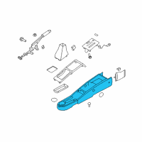 OEM 2011 Chevrolet Aveo Console Body Diagram - 95983103