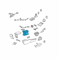 OEM Acura TSX Box, Console Diagram - 83404-TL0-G01