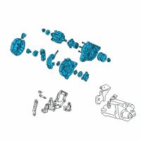 OEM 2004 Acura NSX Alternator Assembly (Clg18) (Denso) Diagram - 31100-PR7-J01