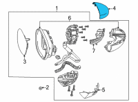 OEM 2022 Honda Civic CAP, R- *NH904M* Diagram - 76201-T20-A31ZB