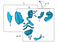 OEM 2022 Honda Civic MIRROR SET, R Diagram - 76208-T20-A31