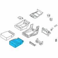 OEM 2016 Ford F-150 Seat Cushion Pad Diagram - FL3Z-18632A22-A