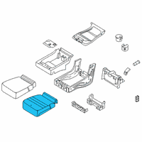 OEM 2019 Ford F-150 Seat Cushion Pad Diagram - FL3Z-18632A22-A