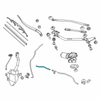 OEM 2015 Honda Odyssey Tube (4X7X450) Diagram - 76811-TK8-A31