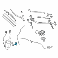 OEM Honda Pump Set, Washer Diagram - 76846-TP6-C01