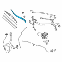 OEM 2017 Honda Odyssey Arm, Windshield Wiper Diagram - 76600-TK8-A11