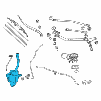 OEM 2017 Honda Odyssey Tank, Washer (2.5L) Diagram - 76841-TK8-A01