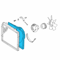 OEM 1999 Toyota Tacoma Shroud Diagram - 16711-0C021