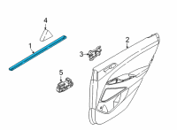 OEM 2022 Hyundai Tucson W/STRIP-RR DR BELT I/S RH Diagram - 83240-N9000