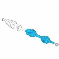 OEM 2009 Chevrolet Malibu Axle Assembly Diagram - 22873499