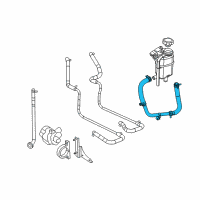 OEM 2009 Chrysler Aspen Hose-COOLANT Bottle Outlet Diagram - 55361424AB