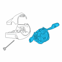 OEM 2013 BMW ActiveHybrid 3 Switch Cluster Steering Column Diagram - 61-31-9-351-139