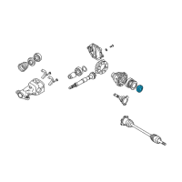 OEM 2011 Nissan 370Z Seal-Oil, Differential Side Diagram - 38342-P9010