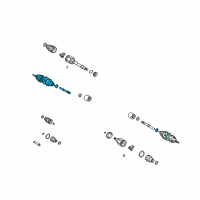 OEM 2004 Toyota Highlander Outer Joint Diagram - 43470-29885
