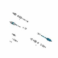 OEM 2002 Toyota Highlander Outer Joint Diagram - 43470-29635