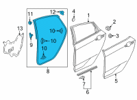 OEM 2022 Honda Civic WEATHERSTRIP, R- RR Diagram - 72810-T20-A01