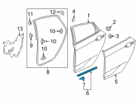 OEM 2022 Honda Civic SEAL, RR- DR (LOWER) Diagram - 72828-T20-A01
