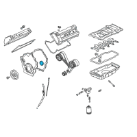 OEM Cadillac Front Cover Seal Diagram - 12556109