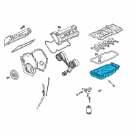 OEM Cadillac Seville Oil Pan Diagram - 12564803